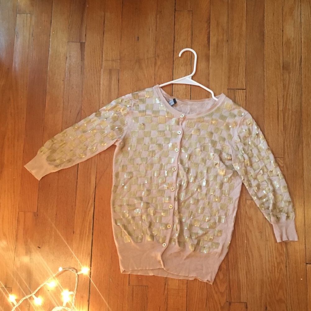 French Connection sequined cardigan